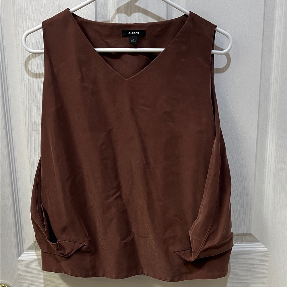 Alfani Women's Chocolate Brown Tank Top